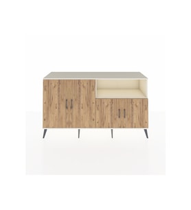 Kronos Konsol 6 Raflı 4 Kapaklı 176x59x99 Aytaşı-Çam/Aytaşı