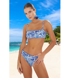 Tasarım Bikini Takımı Ergonomik Kesim Özel Şık Detaylı Hızlı Kuruyan Plaj Ve Havuz İçin