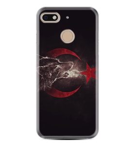 General Mobile GM8 Go GM9 GM20 Pro Plus Kılıf Desemli Silikon Kurt ve Ay Yıldız 1403