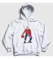 Presmono Unisex Beyaz Basketball Basketbol Albert Einstein Kapüşonlu Sweatshirt 330531tt