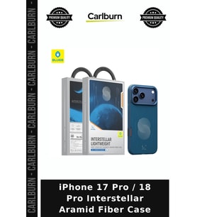 iPhone 17 Pro / 18 Pro Interstellar Aramid Fiber Case Modern Kap Cihaz Koruma Tarz Kapak