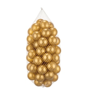 VaVbaby Oyun Havuz Topu Şişme Oyun Havuz Topları 6 Cm 50 Adet Gold