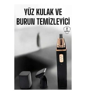 Mey İthalat® Seyahat Tipi Mini Taşınabilir Siyah Burun Kulak Yanak Kıl ve Tüy Temizleme Makinesi