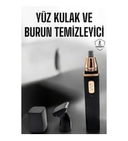 Mey İthalat® Seyahat Tipi Mini Taşınabilir Siyah Burun Kulak Yanak Kıl ve Tüy Temizleme Makinesi