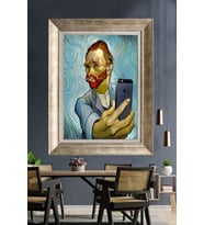 GÜMÜŞ ÇERÇEVELİ PASPARTULU TABLO C339