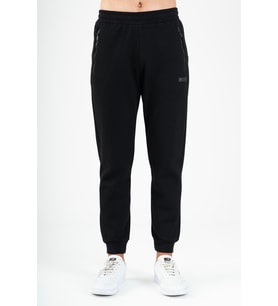 Maraton Sportswear Regular Erkek  Ribana Paça  Basic Siyah Eşofman Altı 21817