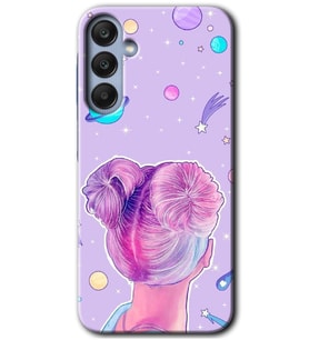 Galaxy A35 Kılıf HD Desen Baskılı Kılıf - Uzaylı Kız