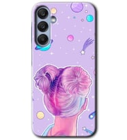 Galaxy A35 Kılıf HD Desen Baskılı Kılıf - Uzaylı Kız