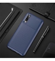 Xiaomi Mi 9 Kılıf Esnek Soft Karbon Tasarım Legion Serisi (Lacivert)