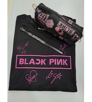 BLACKPİNK UNİSEX T-SHİRT KALEMLİK BİLEKLİK KOMBİN