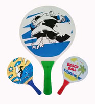 AKTOYS Beach Ball Tahta Raket Iki Adet Raket Bir Adet Top Mevcut . 6+yaş Ve Üzeri Için Uygundur. FH504
