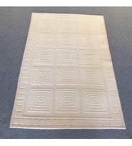 AGKHOME Hand Knotted %100 Yün Parça Halı (IVORY 7277)