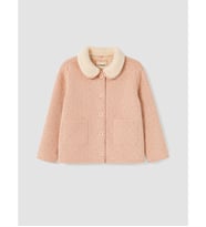 LCW Kids Pembe Bebe Yaka Kız Çocuk Mont