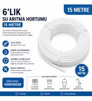 6’Lık Su Arıtma Hortumu 15 Metre 608506026