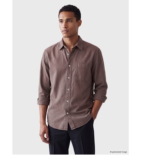 LCW Vision Mürdüm Regular Fit Gabardin Erkek Gömlek
