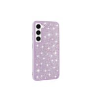 Samsung Galaxy S23 Uyumlu Kılıf Parlak Taşlı Tasarım Zore Pırlanta Kapak (Lila)