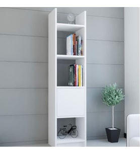Kitaplık Elips 103 Tekli Beyaz