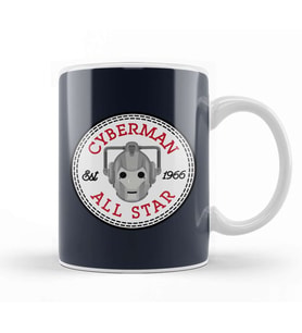 Cyberman Doctor Who All Star Converse Logo Kupa Bardak Porselen