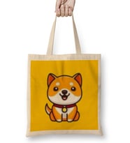 Baby Doge Coin DOGECOIN Bez Çanta Uzun Saplı