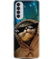 Oppo Reno 4 Pro Kılıf Resimli Desenli Silikon Platinium Series Troll Cat 1897