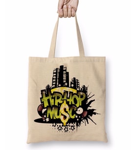 Hip Hop Müzik Bez Çanta Uzun Saplı