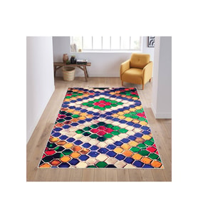 Rovigo Home Dijital Baskı Yıkanabilir Kaymaz Taban Salon Halısı RVG1893-SD040 (Sarı)