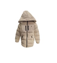 Life For Moda Erkek Çocuk İçi Peluş Astarlı Çıkarılabilir Kapüşonlu Su Geçirmez Mont 2042 (Krem)