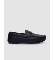 Hakiki Deri Lacivert Tokalı Erkek Loafer