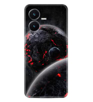 Vivo Y22S Kılıf Resimli Desenli Silikon Platinium Series Dark World 1867