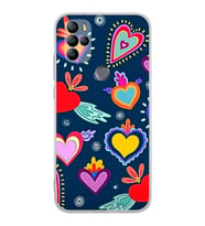 PrintiFy General Mobile GM 21 Pro ile Uyumlu Retro Color 3  Kamera Korumalı Şeffaf  Kılıf