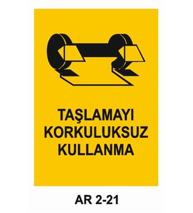 İŞ GÜVENLİĞİ UYARI LEVHASI 1 ADET PVC 21 X 29CM