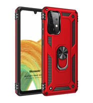 Microsonic Samsung Galaxy A53 5G Kılıf Military Ring Holder Kırmızı