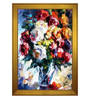 Manzara Temalı Kanvas Tablo 80 x 110 cm Gold Çerçeve