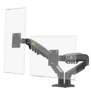 North Bayou NB F160 Çift Kollu Amortisörlü Monitör Standı (17"-27" / 2-9 Kg) - 360° Hareketli Profesyonel Masa Askı Aparatı