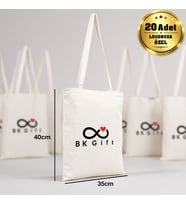 Logonuza Özel 20 Adet Fermuarlı Ham Bez Çanta 35x40cm – Promosyon Logo Baskılı Ham Bez Çanta