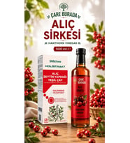 ÇareBurada Alıç Seti - Alıç Sirkesi 500 Ml & Alıç Ekstratı 250 Ml (Zeytin Yaprağı & Yeşilçay)