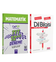Çap TYT Matematik Deneme ve AKM Dil Bilgisi Soru Bankası Seti 2 Kitap