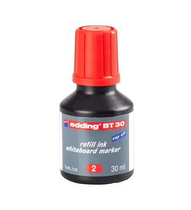 EDDİNG BT 30 TAHTA KALEM MÜREKKEBİ KIRMIZI 30ml