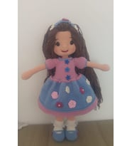 Çiçek Güzeli Bebek Amigurumi Organik Oyuncak
