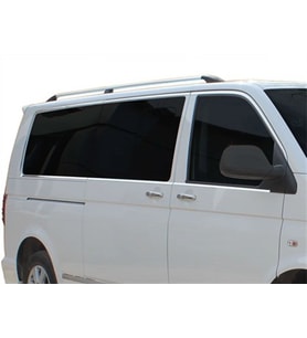 Volkswagen Transporter Uyumlu T5.5 Cam Çerçevesi 14 Parça Krom (U.Ş) Çift Sürgü 2010-2014