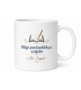 Toplu İsimli Kupa Bardak Seminer Hatırası Özel Baskılı Hediye