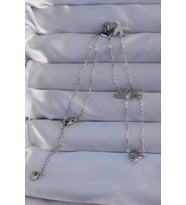 316L Çelik Gümüş Renk Kuş Model Kolye 5886 - ETC9710-9230