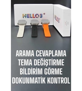 Akıllı Saat Yeni Nesil Sesli Asistan Uyku ve Sağlık Takibi Adımsayar