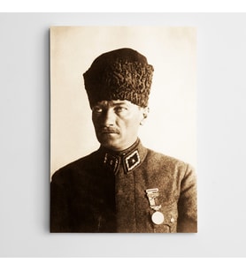 Atatürk At Üzerinde Kanvas Tablo