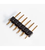 1x6 Header Erkek 10 Adet Siyah 2,54mm 180 Derece Black
