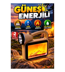 Güneş Enerjili COB Alev Efektli Dış Mekan Lambası