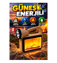 Güneş Enerjili COB Alev Efektli Dış Mekan Lambası