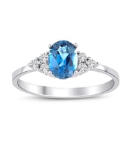 London Topaz Tektaş Pırlanta Yüzük