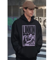 Linkin Park Rock Metal Müzik Grubu Baskılı Unisex Oversize Hoodie