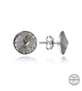 Swarovski Crystal Taşlı Gümüş Çivili Kadın Küpe